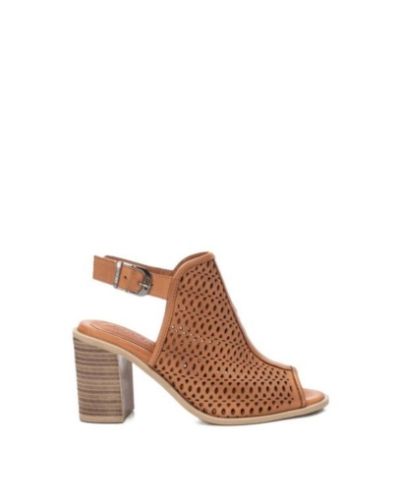 Дамски камелени кожени сандали CARMELA