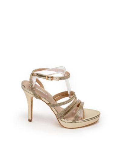 Дамски златисти елегантни сандали  ADAM'S