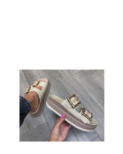 Дамски чехли на платформа FANTASY