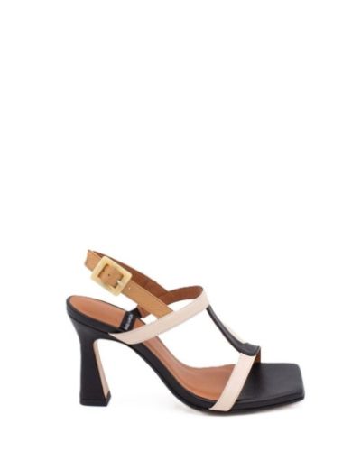 Дамски кожени сандали на ток ANGEL ALARCON