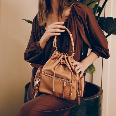 Дамска кафява чанта TOSCA BLU