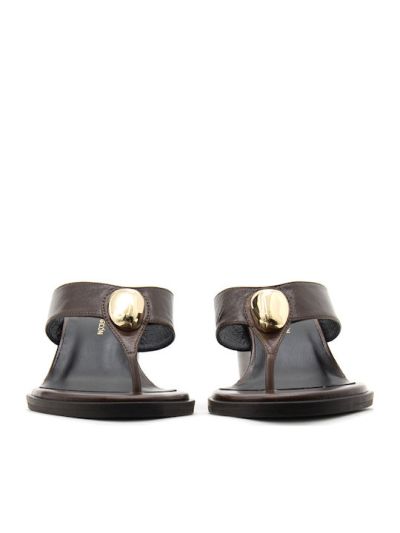 Дамски кафяви чехли ANGEL ALARCON