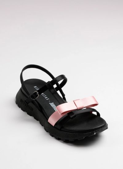 Дамски черни сандали HISPANITAS