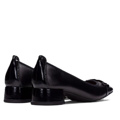 Дамски черни кожени обувки HISPANITAS