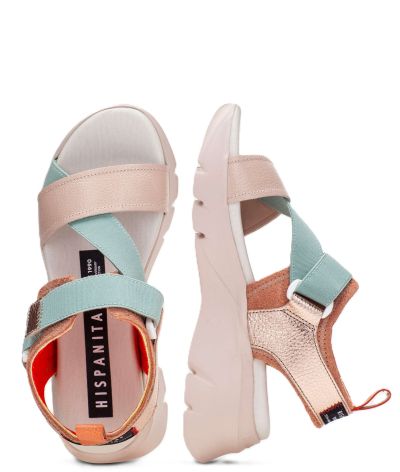 Дамски спортни кожени сандали HISPANITAS
