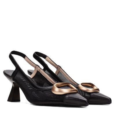 Дамски черни елегантни обувки HISPANITAS