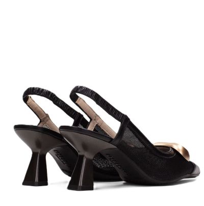 Дамски черни елегантни обувки HISPANITAS