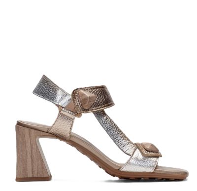 Дамски кожени сандали на ток Hispanitas