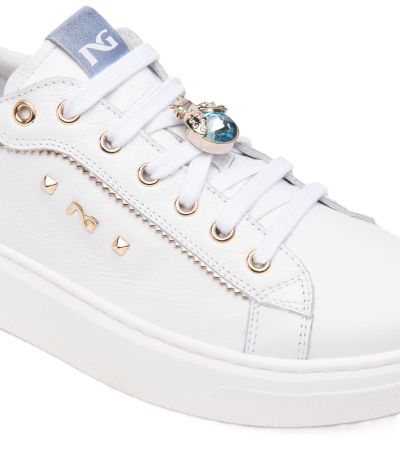 Дамски спортни обувки с брошки NeroGiardini