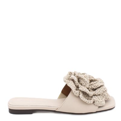 Дамски бежови чехли ANGEL ALARCON