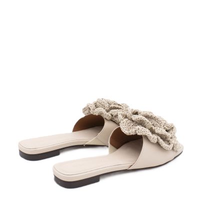 Дамски бежови чехли ANGEL ALARCON