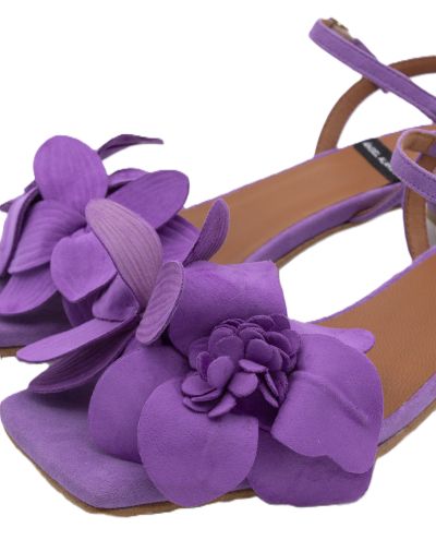 Дамски виолетови велурени сандали ANGEL ALARCON