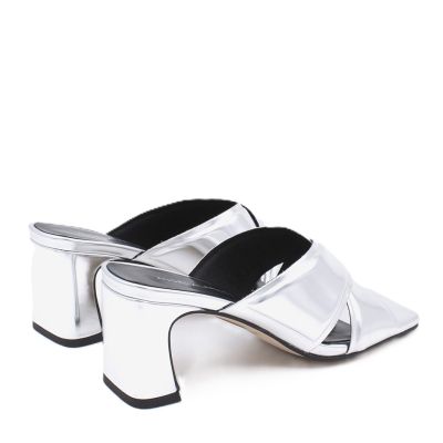 Дамски сребристи чехли ANGEL ALARCON