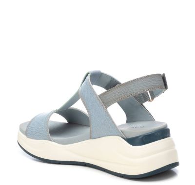 Дамски сини кожени сандали CARMELA