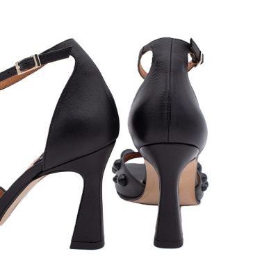 Дамски черни кожени сандали ANGEL ALARCON