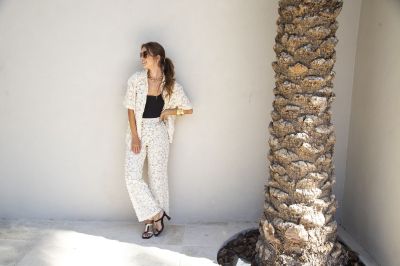 Дамски кожени сандали на ток ANGEL ALARCON