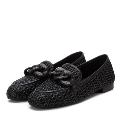 Дамски черни мокасини CARMELA