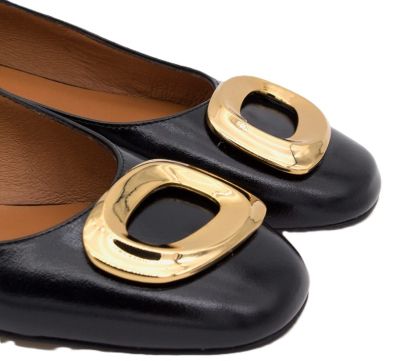 Дамски черни кожени обувки ANGEL ALARCON