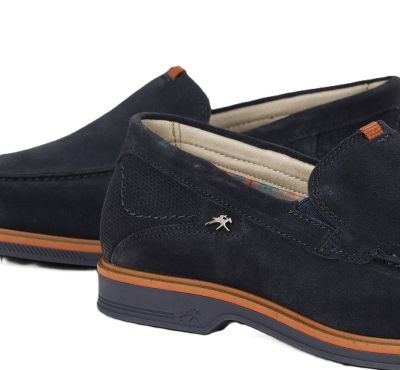 Мъжки сини мокасини  FLUCHOS