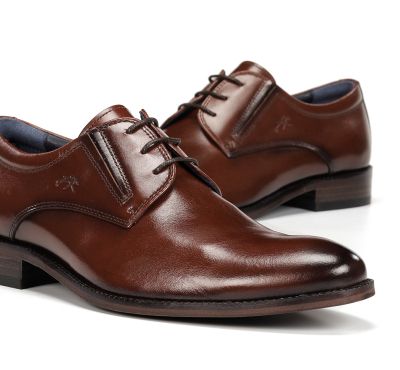 Мъжки кафяви елегантни обувки FLUCHOS