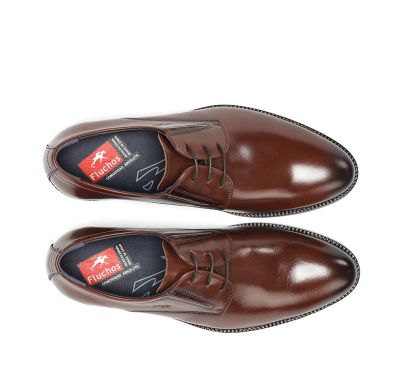 Мъжки кафяви елегантни обувки FLUCHOS