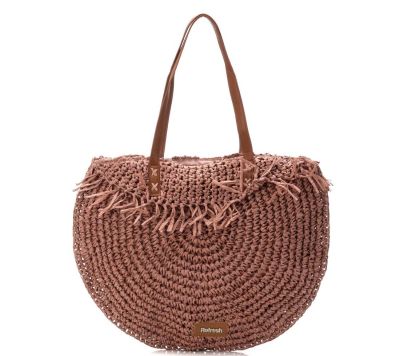 Дамска плетена чанта рафия REFRESH