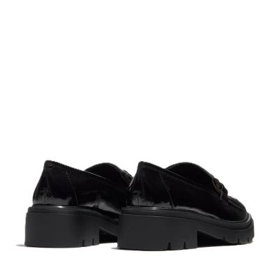 Дамски черни мокасини лак REGARDE LE CIEL