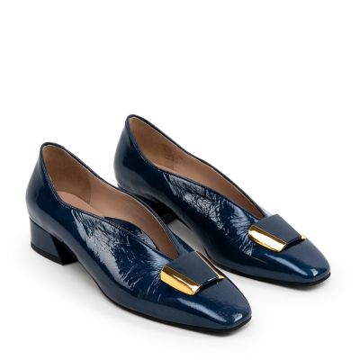 Дамски кожени обувки лак DFC RELAX