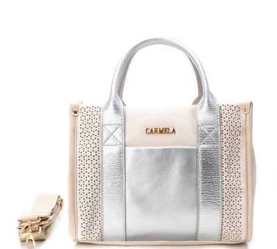 Дамска сребриста чанта CARMELA