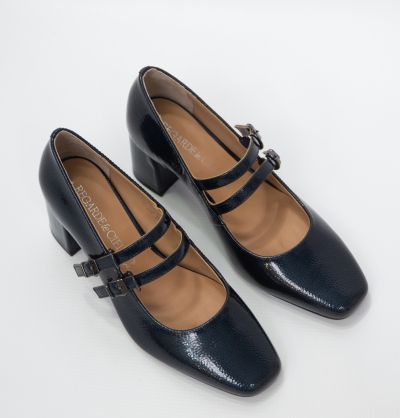 Дамски сини обувки лак REGARDE LE CIEL