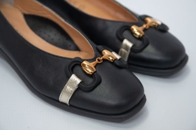 Дамски черни кожени обувки DFC RELAX