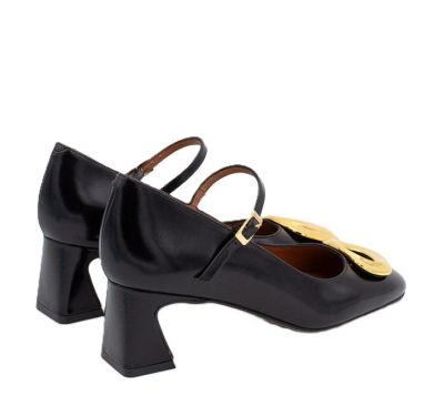 Дамски черни кожени обувки ANGEL ALARCON