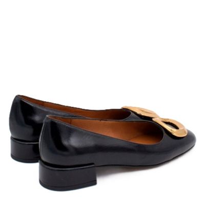 Дамски черни кожени обувки ANGEL ALARCON