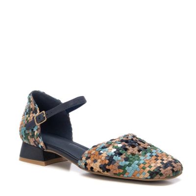 Дамски кожени плетени обувки CARMELA