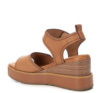 Дамски кожени сандали на платформа CARMELA