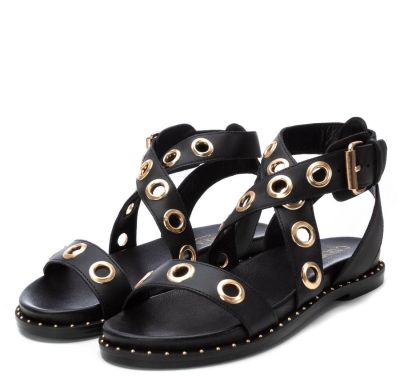 Дамски черни ежедневни сандали CARMELA