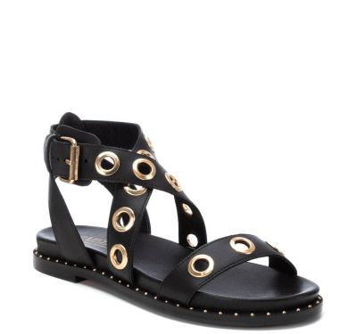 Дамски черни ежедневни сандали CARMELA