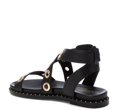 Дамски черни ежедневни сандали CARMELA