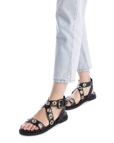 Дамски черни ежедневни сандали CARMELA