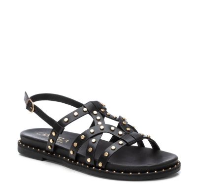 Дамски черни ежедневни сандали CARMELA