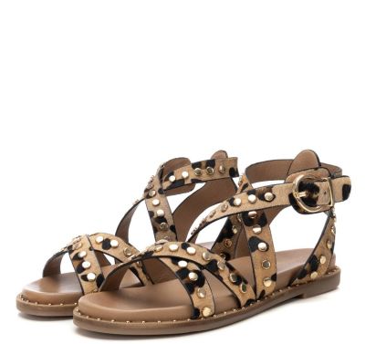 Дамски сандали с леопардов принт CARMELA