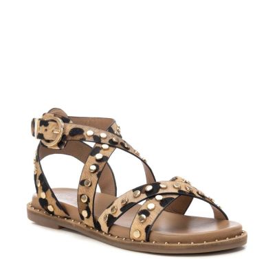 Дамски сандали с леопардов принт CARMELA