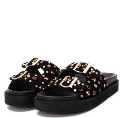 Дамски черни ежедневни чехли CARMELA