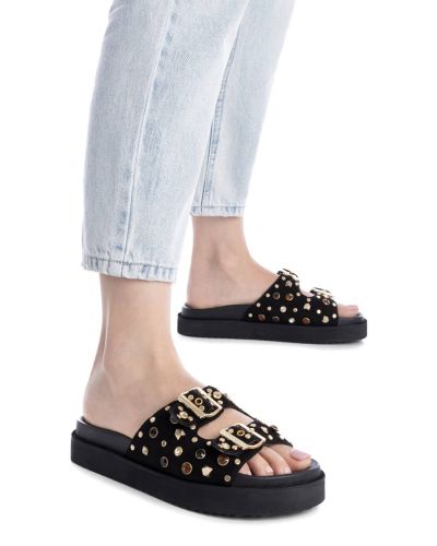 Дамски черни ежедневни чехли CARMELA