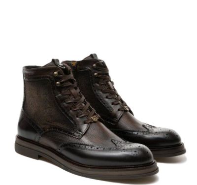 Мъжки кафяви кожени боти AMBITIOUS