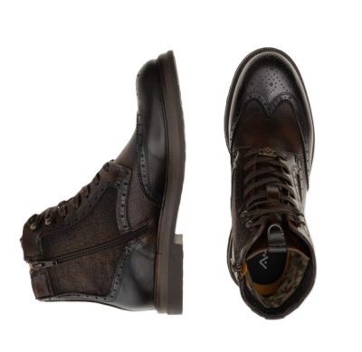 Мъжки кафяви кожени боти AMBITIOUS