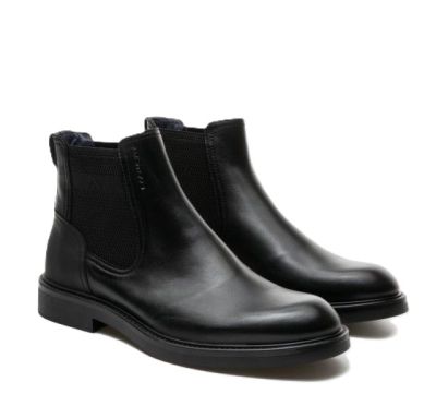 Мъжки черни кожени боти AMBITIOUS