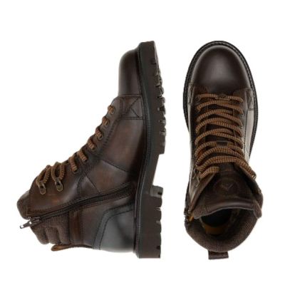 Мъжки кафяви кожени боти AMBITIOUS