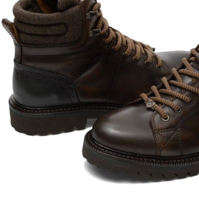 Мъжки кафяви кожени боти AMBITIOUS