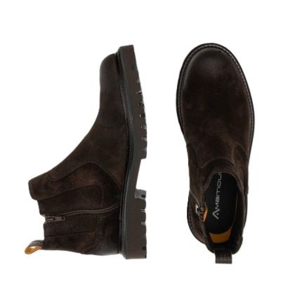 Мъжки кафяви велурени боти AMBITIOUS